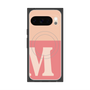 プレミアムスクエアケース with Pixelsnap［ オリジナル - initial two tone - M pink ］