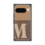 プレミアムスクエアケース with Pixelsnap［ オリジナル - initial two tone - M brown ］