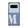 プレミアムスクエアケース with Pixelsnap［ オリジナル - initial two tone - M blue ］