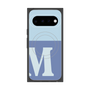 プレミアムスクエアケース with Pixelsnap［ オリジナル - initial two tone - M blue ］