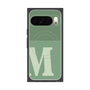 プレミアムスクエアケース with Pixelsnap［ オリジナル - initial two tone - M green ］