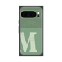 プレミアムスクエアケース with Pixelsnap［ オリジナル - initial two tone - M green ］