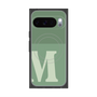 プレミアムスクエアケース with Pixelsnap［ オリジナル - initial two tone - M green ］