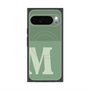 プレミアムスクエアケース with Pixelsnap［ オリジナル - initial two tone - M green ］