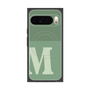 プレミアムスクエアケース with Pixelsnap［ オリジナル - initial two tone - M green ］
