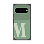プレミアムスクエアケース with Pixelsnap［ オリジナル - initial two tone - M green ］
