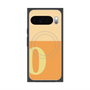 プレミアムスクエアケース with Pixelsnap［ オリジナル - initial two tone - O orange ］