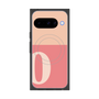 プレミアムスクエアケース with Pixelsnap［ オリジナル - initial two tone - O pink ］