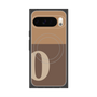 プレミアムスクエアケース with Pixelsnap［ オリジナル - initial two tone - O brown ］