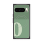 プレミアムスクエアケース with Pixelsnap［ オリジナル - initial two tone - O green ］