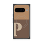 プレミアムスクエアケース with Pixelsnap［ オリジナル - initial two tone - P brown ］
