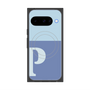 プレミアムスクエアケース with Pixelsnap［ オリジナル - initial two tone - P blue ］