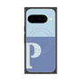 プレミアムスクエアケース with Pixelsnap［ オリジナル - initial two tone - P blue ］
