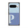 プレミアムスクエアケース with Pixelsnap［ オリジナル - initial two tone - P blue ］