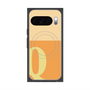 プレミアムスクエアケース with Pixelsnap［ オリジナル - initial two tone - Q orange ］