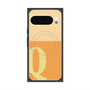 プレミアムスクエアケース with Pixelsnap［ オリジナル - initial two tone - Q orange ］