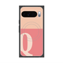 プレミアムスクエアケース with Pixelsnap［ オリジナル - initial two tone - Q pink ］