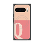 プレミアムスクエアケース with Pixelsnap［ オリジナル - initial two tone - Q pink ］
