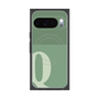 プレミアムスクエアケース with Pixelsnap［ オリジナル - initial two tone - Q green ］