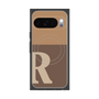 プレミアムスクエアケース with Pixelsnap［ オリジナル - initial two tone - R brown ］