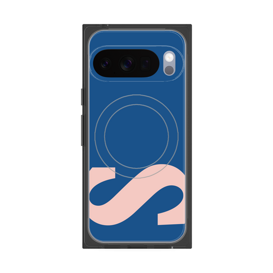 プレミアムスクエアケース with Pixelsnap［ オリジナル - initial color - S navy ］