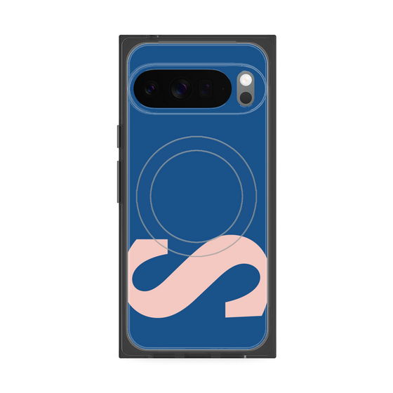 プレミアムスクエアケース with Pixelsnap［ オリジナル - initial color - S navy ］