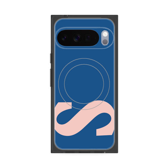 プレミアムスクエアケース with Pixelsnap［ オリジナル - initial color - S navy ］