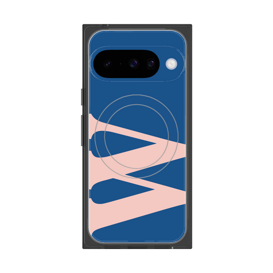 プレミアムスクエアケース with Pixelsnap［ オリジナル - initial color - W navy ］