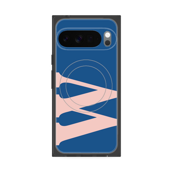 プレミアムスクエアケース with Pixelsnap［ オリジナル - initial color - W navy ］