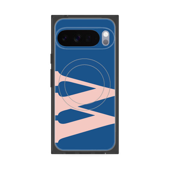 プレミアムスクエアケース with Pixelsnap［ オリジナル - initial color - W navy ］