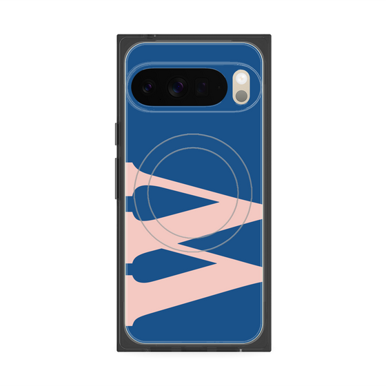 プレミアムスクエアケース with Pixelsnap［ オリジナル - initial color - W navy ］
