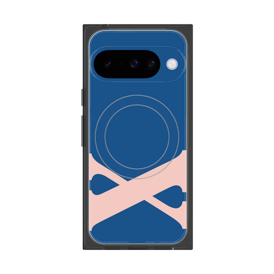 プレミアムスクエアケース with Pixelsnap［ オリジナル - initial color - X navy ］