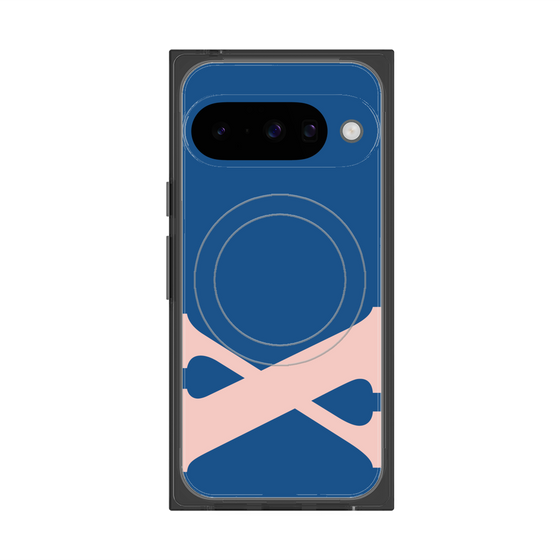 プレミアムスクエアケース with Pixelsnap［ オリジナル - initial color - X navy ］