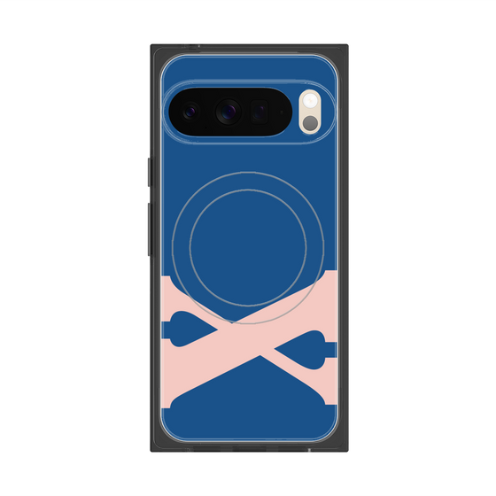 プレミアムスクエアケース with Pixelsnap［ オリジナル - initial color - X navy ］