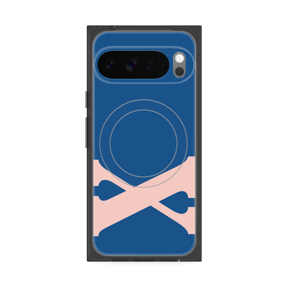 プレミアムスクエアケース with Pixelsnap［ オリジナル - initial color - X navy ］