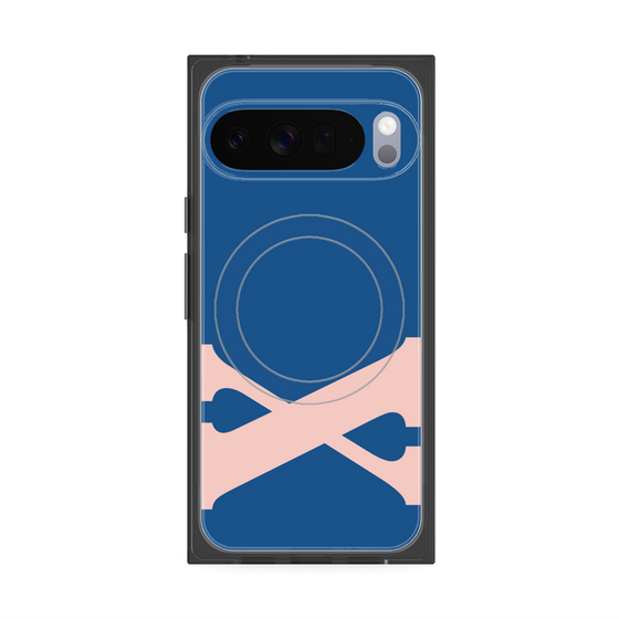 プレミアムスクエアケース with Pixelsnap［ オリジナル - initial color - X navy ］
