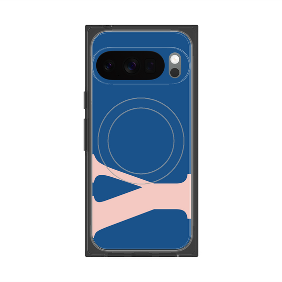 プレミアムスクエアケース with Pixelsnap［ オリジナル - initial color - Y navy ］