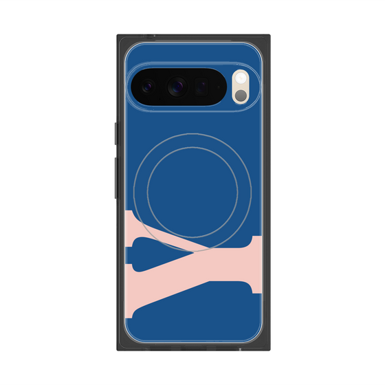 プレミアムスクエアケース with Pixelsnap［ オリジナル - initial color - Y navy ］