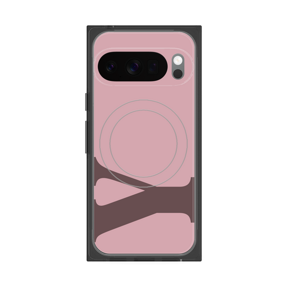 プレミアムスクエアケース with Pixelsnap［ オリジナル - initial color - Y dusty pink ］