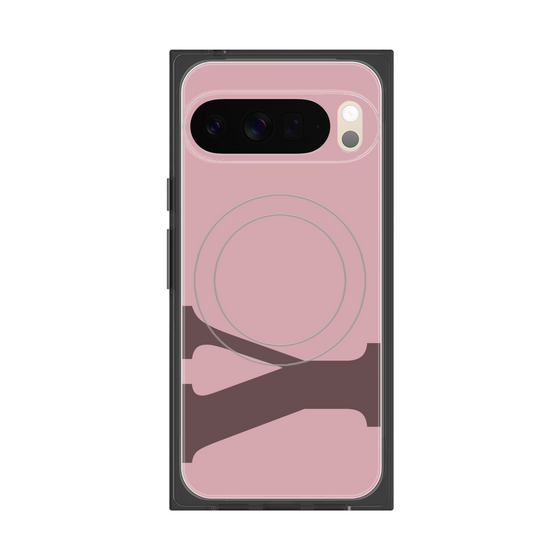 プレミアムスクエアケース with Pixelsnap［ オリジナル - initial color - Y dusty pink ］