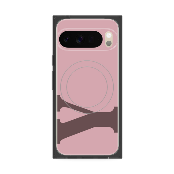 プレミアムスクエアケース with Pixelsnap［ オリジナル - initial color - Y dusty pink ］