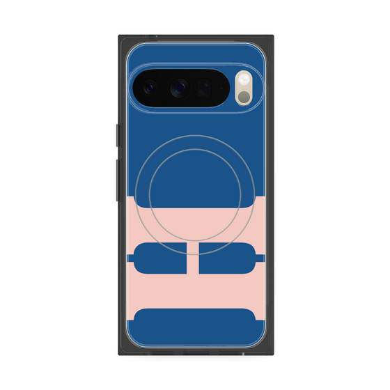 プレミアムスクエアケース with Pixelsnap［ オリジナル - initial color - H navy ］