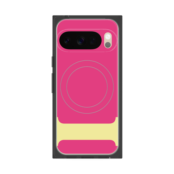 プレミアムスクエアケース with Pixelsnap［ オリジナル - initial color - I pink ］