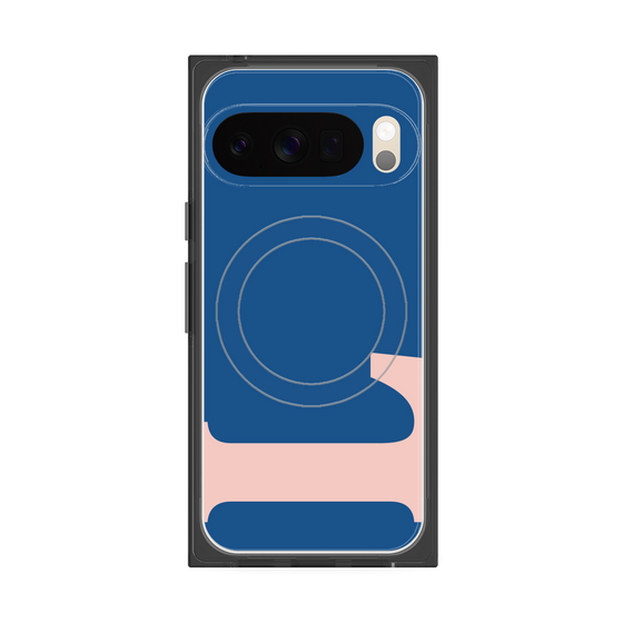 プレミアムスクエアケース with Pixelsnap［ オリジナル - initial color - L navy ］