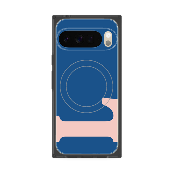プレミアムスクエアケース with Pixelsnap［ オリジナル - initial color - L navy ］