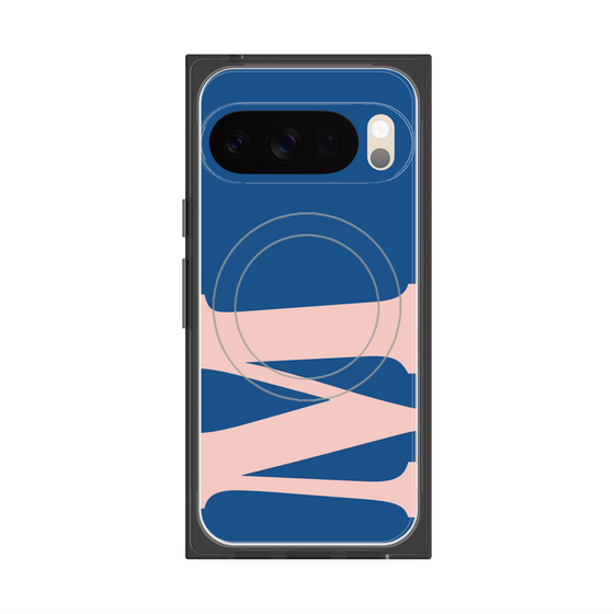 プレミアムスクエアケース with Pixelsnap［ オリジナル - initial color - M navy ］