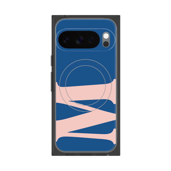 プレミアムスクエアケース with Pixelsnap［ オリジナル - initial color - M navy ］