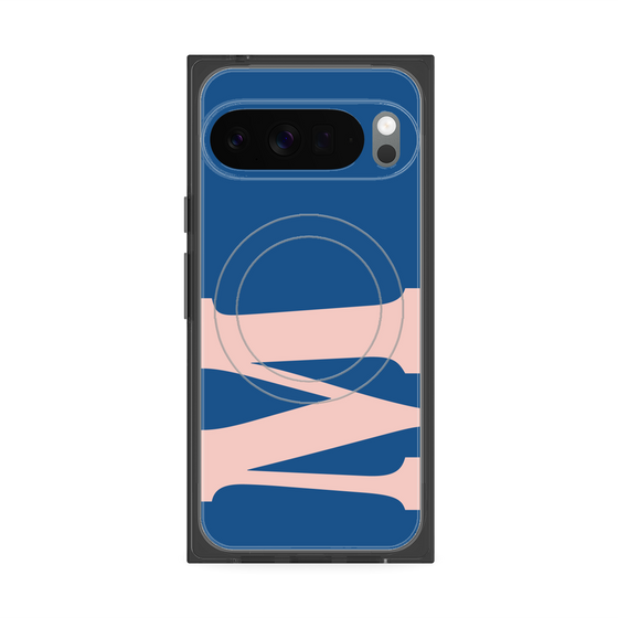 プレミアムスクエアケース with Pixelsnap［ オリジナル - initial color - M navy ］