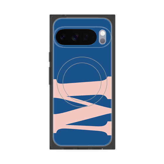 プレミアムスクエアケース with Pixelsnap［ オリジナル - initial color - M navy ］