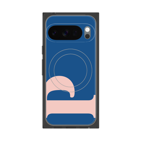 プレミアムスクエアケース with Pixelsnap［ オリジナル - initial color - P navy ］